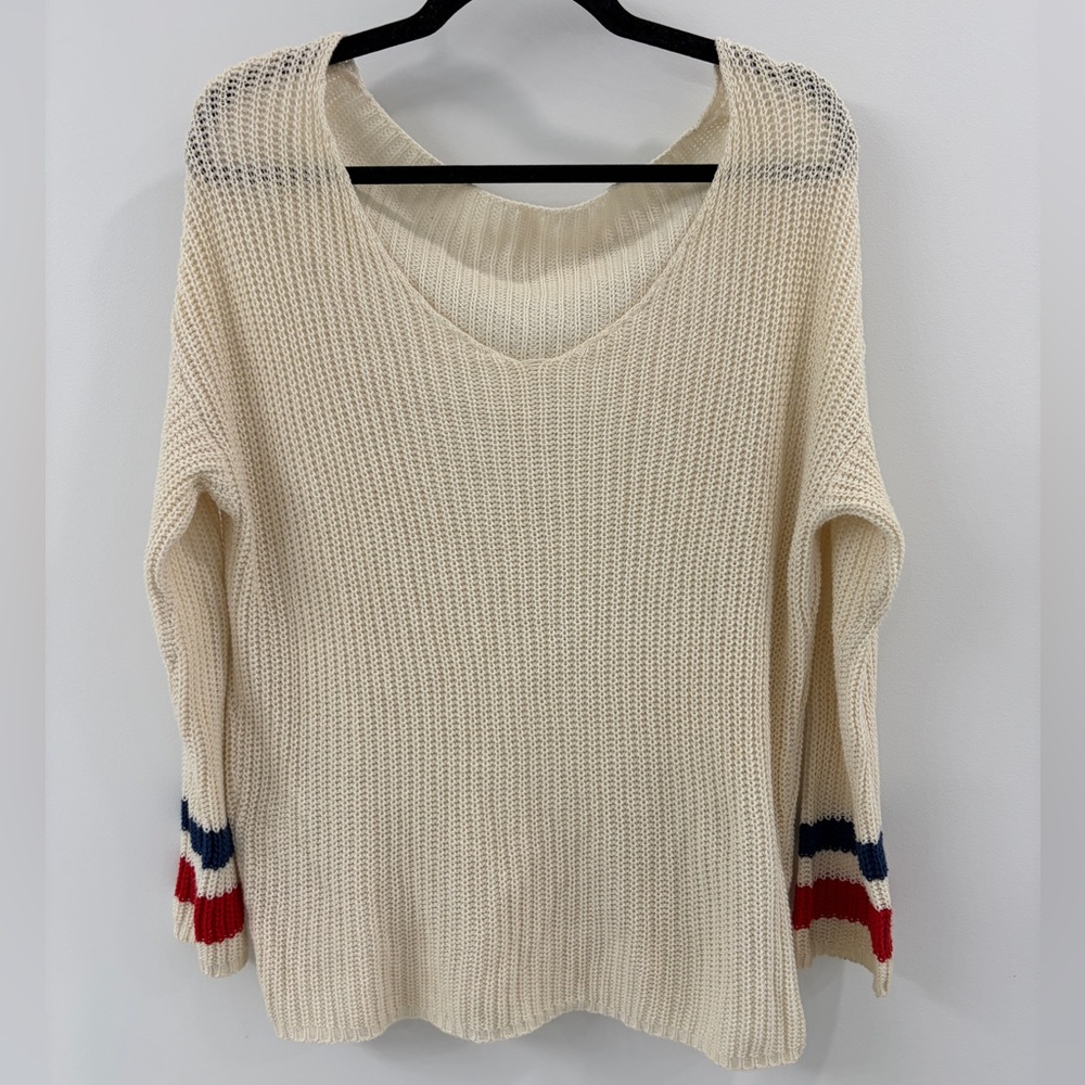 Brandy Melville Knit - Red & Blue Stripe
